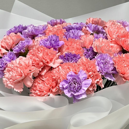 Букет_Дуэт из гвоздики