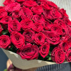 Букет_Красные розы в сетке