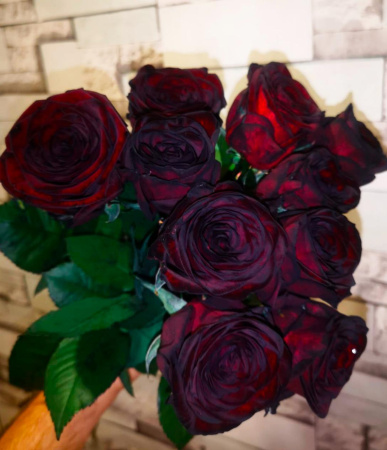 Букет_9 черных роз